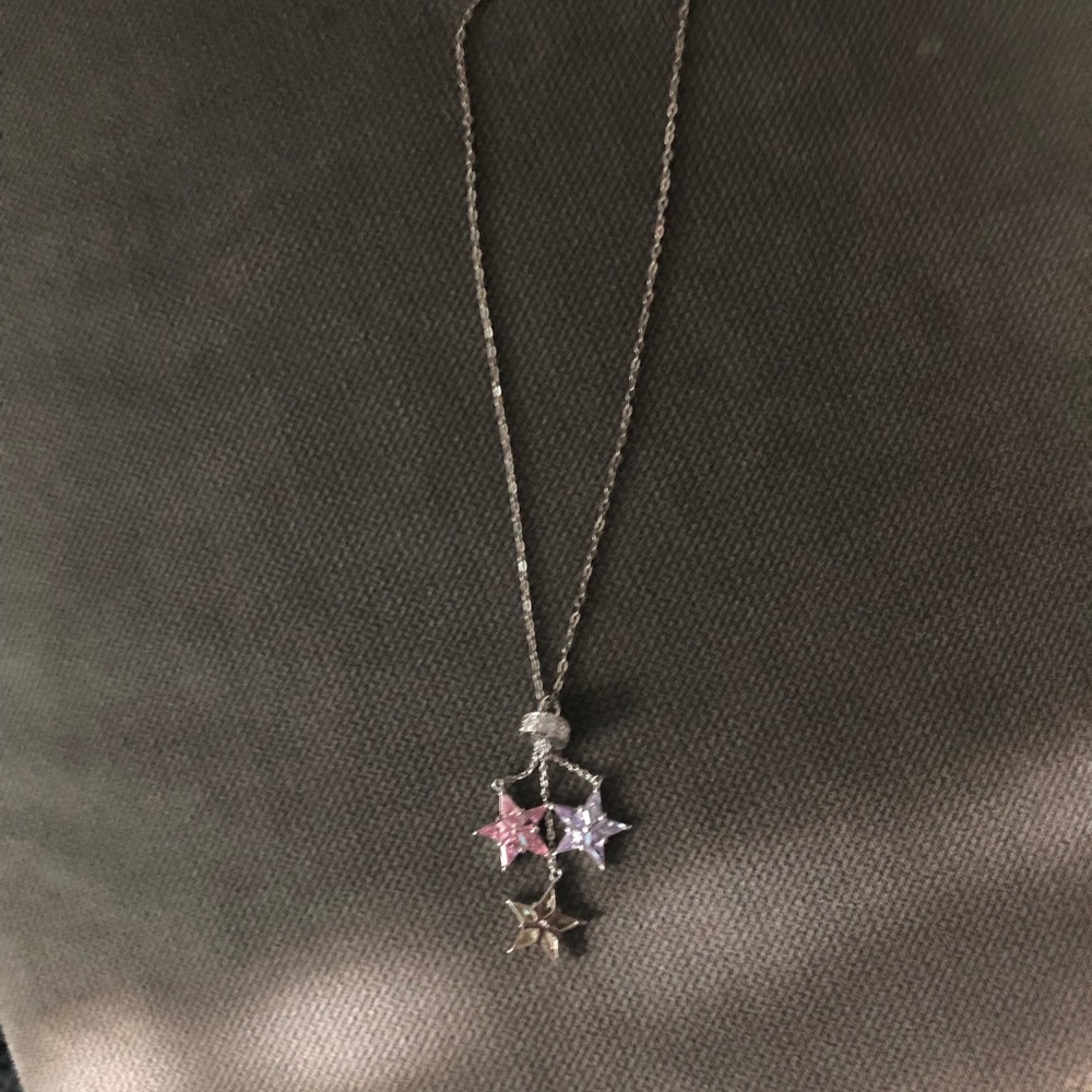 3 Star Sterling Silver Necklace